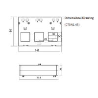Bovara 3 In 1 CT 400/5A 45mm Centre