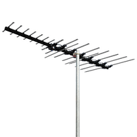 MAGNA Black High Gain 17 Element Hybrid Digital TV Antenna VHF/UHF (6-12)(28-40) with 50dB 4G/5G Filter