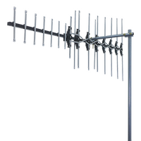 MAGNA Black High Gain 17 Element Hybrid Digital TV Antenna VHF/UHF (6-12)(28-40) with 50dB 4G/5G Filter