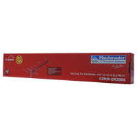 Digital TV Antenna VHF (6-12) 6 Elements (Box)