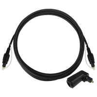 1m Toslink Male to Male Lead including Right Angle Adaptor