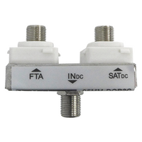 Diplexer FTA/Satellite (Suitable for Clipsal® Double Gang Plate) (5 Pack)