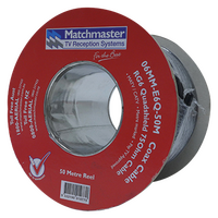 50m RG6 Quad-shield Coaxial Cable Reel