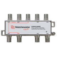 8 Way ‘F’ Type Splitter 5-2450MHz AC/DC One Port Power Pass
