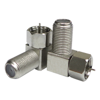 'F' Male to 'F' Female Elbow Adaptor (10 Pack)