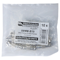 BNC Female to BNC Female Adaptor (10 Pack)
