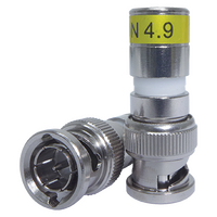 BNC Male RG6 Compression Connector (50 Pack)