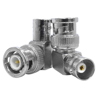 BNC Male to BNC Female Right Angle Adaptor