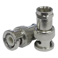 'F' Male to BNC Male Adaptor (10 Pack)