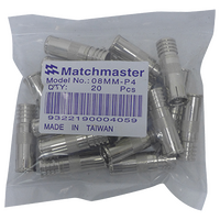 RG6 IEC (PAL) Female Crimp Connector (20 Pack)