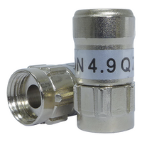 RG6 'F' Type Quad Self-Install Connector (100 Pack)