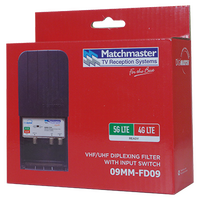 VHF/UHF Diplexing Filter with Input Switch