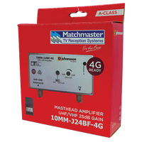 Masthead Amplifier VHF/UHF 24dB with 4G/5G Filter