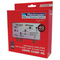 Masthead Amplifier VHF/UHF 34dB with 4G/5G Filter