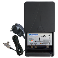 Masthead Amplifier VHF/UHF 34dB with 4G/5G Filter and Power Supply