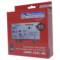 Masthead Amplifier UHF 34dB with 4G/5G Filter
