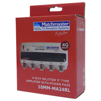 4 Way Amplifier with 4G/5G LTE Filter