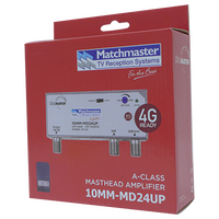 Masthead Amplifier UHF 24dB with 4G/5G Filter and Power Supply