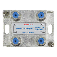 2 Way 12dB High Isolation Tap for MATV, TDT and Satellite