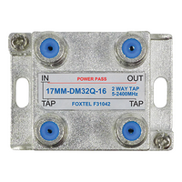 2 Way 16dB High Isolation Tap for MATV, TDT and Satellite