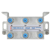 4 Way 20dB High Isolation Tap for MATV, TDT and Satellite