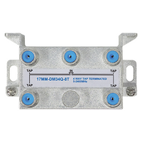 4 Way 8dB Terminated High Isolation Tap for MATV and Satellite