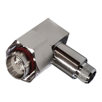 4.3-10 Right Angled Plug for LL400/LMR400 50 Ohm Spring Finger