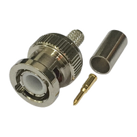 BNC Crimp Plug for RG58 and LL195 Type Cables