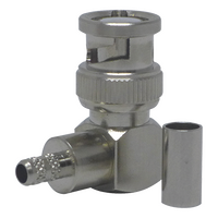 BNC Right Angled Crimp Plug for RG58 and LL195 Type Cables