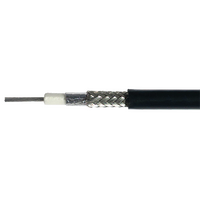 100m Coaxial Cable Roll Low Loss RG58, Double Shielded