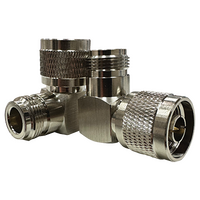 'N' Plug to 'N' Socket Right Angle Adaptor
