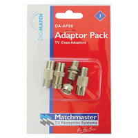 5 Piece TV Connector and Adaptor Pack