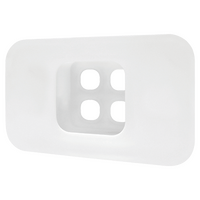 Recessed 4 Way DigiPORT® Wall Plate with Three Blank Inserts