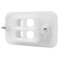 Recessed 4 Way DigiPORT® Wall Plate with Three Blank Inserts