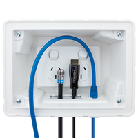 Recessed Wall Point with Built-in Cable Management System