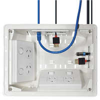 Recessed Wall Box with Built-in Cable Management System