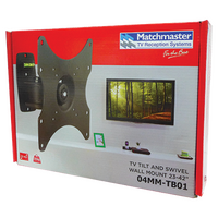 23-42" 20kg 360° Tilt and Swivel TV Bracket