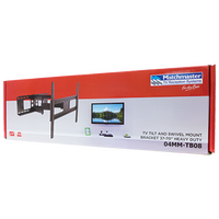 37-80"* 50kg Heavy-duty Tilt and Swivel Extendable Dual Arm TV Bracket