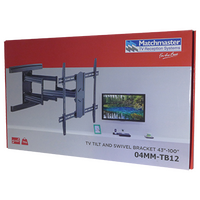 43-100" 70kg Tilt and Swivel TV Bracket