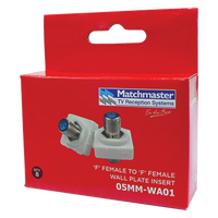 'F' Female to 'F' Female 3GHz Wall Plate Insert (8 Pack)