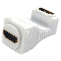 HDMI® to HDMI® Female Right Angle Insert (4 Pack)