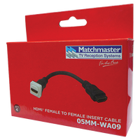 HDMI® Insert to HDMI® Female Short Cable (4 Pack)