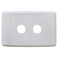 2 Way Outlet Plate including 1 Blank Insert