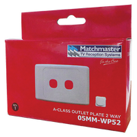 2 Way Outlet Plate including 1 Blank Insert