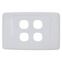 4 Way Outlet Plate including 3 Blank Inserts