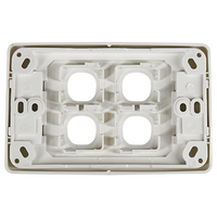 4 Way Outlet Plate including 3 Blank Inserts