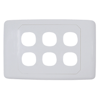 6 Way Outlet Plate including 5 Blank Inserts