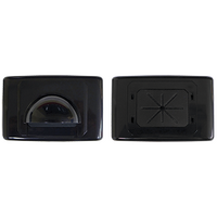 Large Bullnose Outlet Plate (Black)