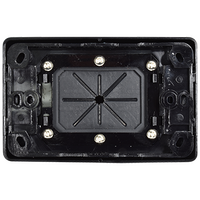 Large Bullnose Outlet Plate (Black)