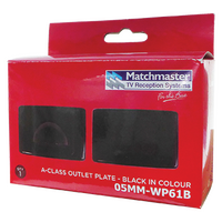 Large Bullnose Outlet Plate (Black)